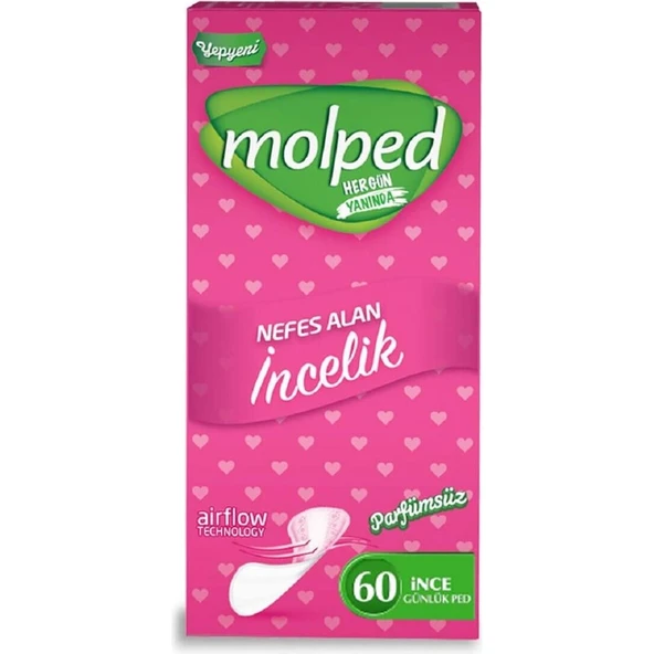 Molped Günlük Ped Parfümsüz 60'Lı ürün görseli