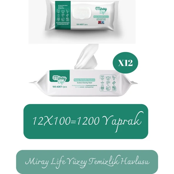 Miray Life Islak Yüzey Temizlik Havlusu ürün görseli