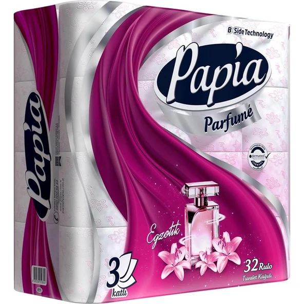 Papia Tuvalet Kağıdı 3 Katlı Kokulu 32 Li x 3 Adet ürün görseli