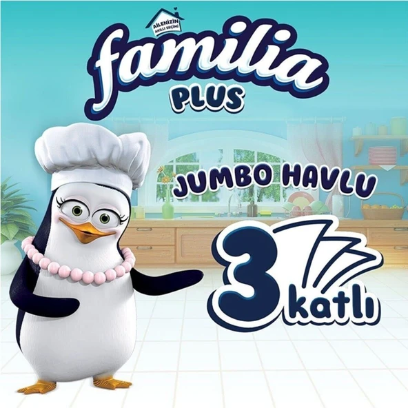 Familia Plus Jumbo Havlu 1=3 Rulo 12 Adet - Resim 2
