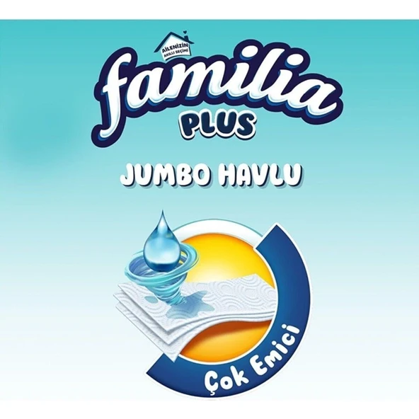 Familia Plus Jumbo Havlu 1=3 Rulo 12 Adet - Resim 3