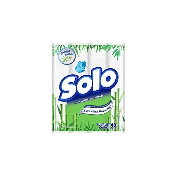 Solo Tuvalet Kağıdı 40'lı Bambu Katkılı (2'li) ürün görseli