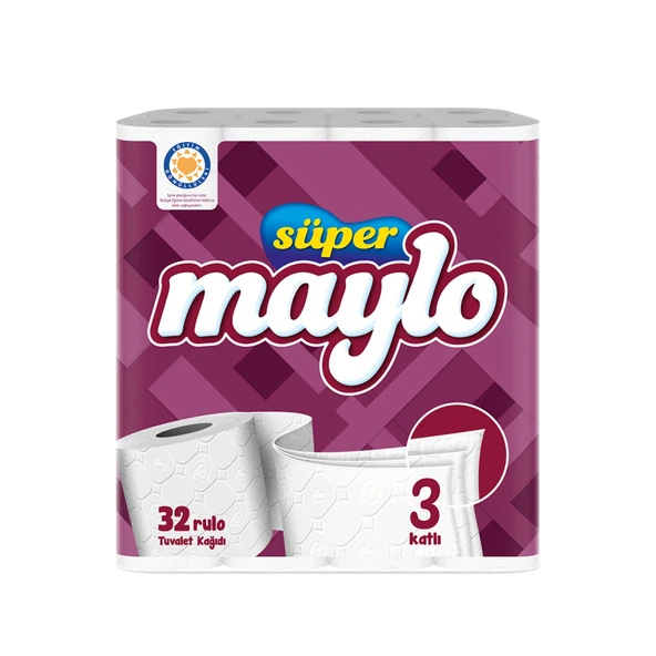 Maylo Maylo Süper Maylo 3 Katlı 32'li Rulo Tuvalet Kağıdı ürün görseli
