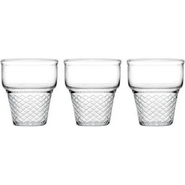 Paşabahçe 410006 Mini Cornet Dondurmalık 3'lü - Resim 2