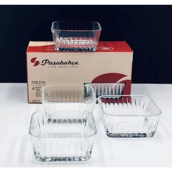 Paşabahçe 530236 Frezya Cam Kase 225CC 4 Lü - Resim 5