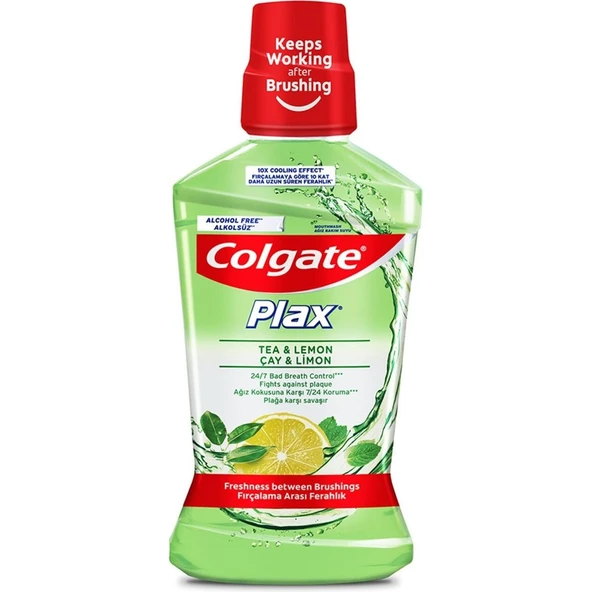 Colgate Plax Çay ve Limon Ağız Bakım Suyu 500 ml ürün görseli