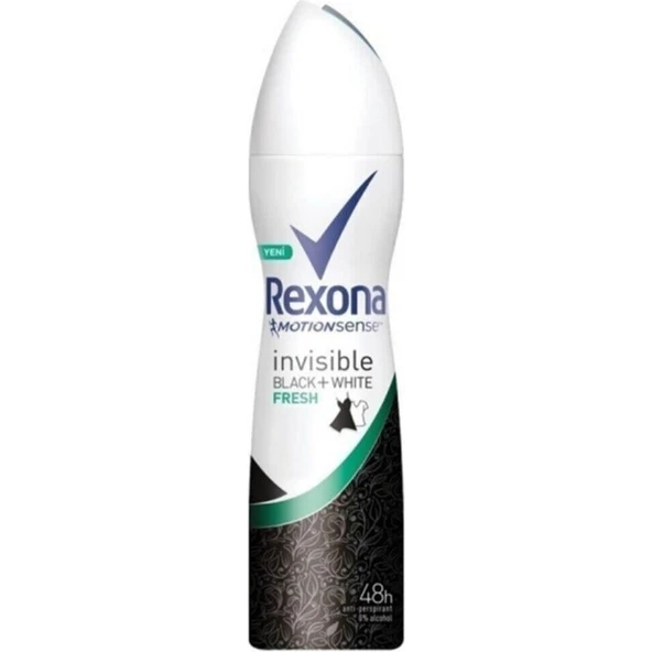 Rexona Deodorant Invısıble Black+White Fresh Deodorant 150 Ml - Resim 2