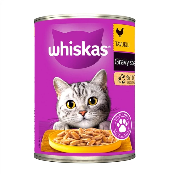 Whiskas Tavuklu Konserve Kedi Maması 400 G ürün görseli