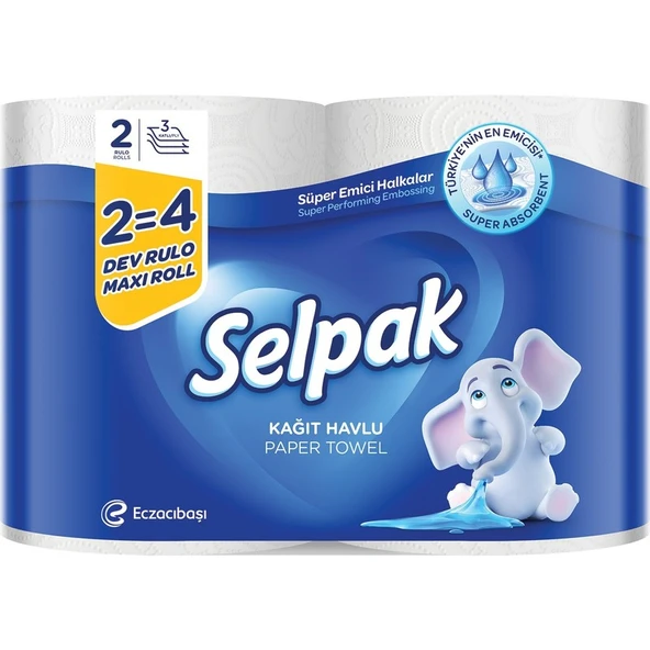 Selpak Kağıt Havlu 6 Dev Rulo - Resim 4