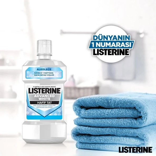 Listerine 500+250 Advanced White Hafif Tat X 2 - Resim 3