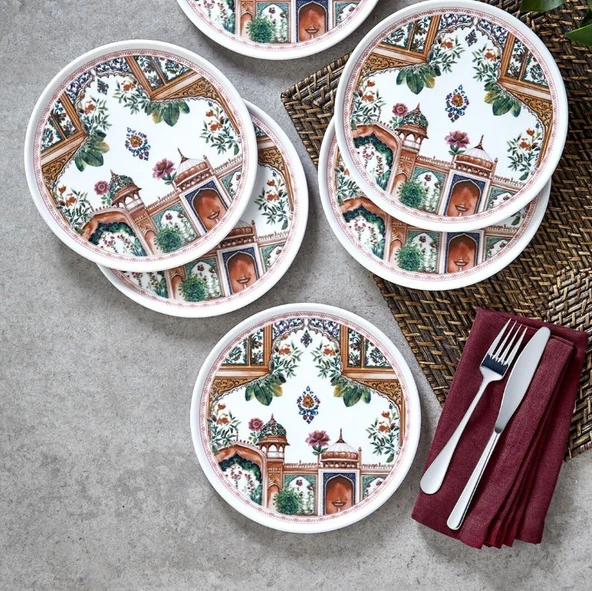 Fecra Nakkaş 6 Parça Pasta Tabağı Seti - 2