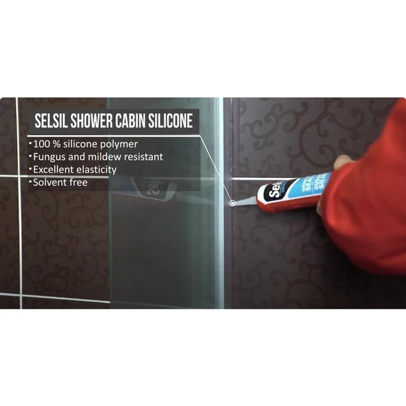 Selsil Mutfak Banyo Duşakabin Silikonu Şeffaf 50 Ml. - 2