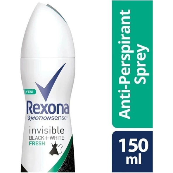 Rexona Deodorant Invısıble Black+White Fresh Deodorant 150 Ml ürün görseli