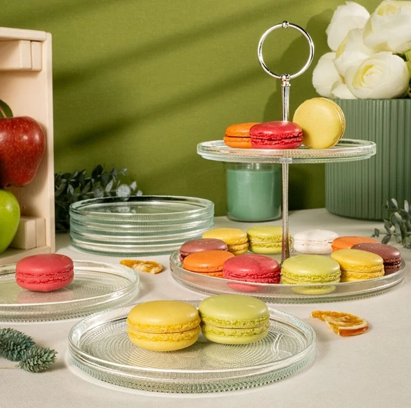 Fecra Loren 7 Parça Servis ve Sunum Seti Natürel - 2