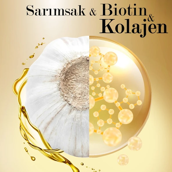 Duru Sarımsak&Biotin& Dökülmeye Karşı Etkili Şampuan 3x500 Ml - Resim 5