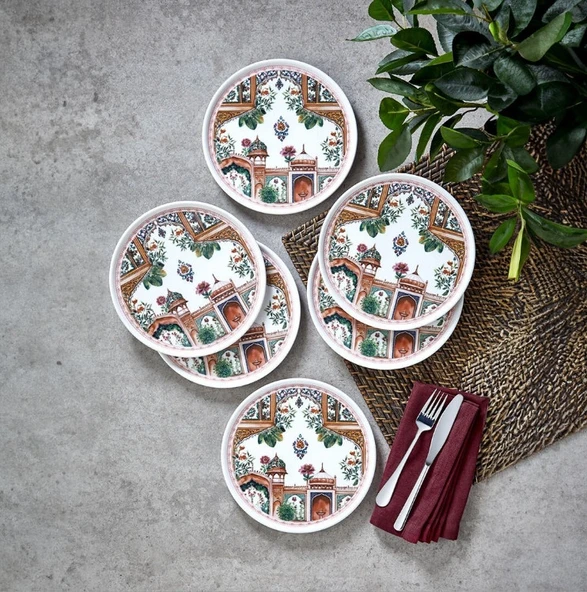 Fecra Nakkaş 6 Parça Pasta Tabağı Seti