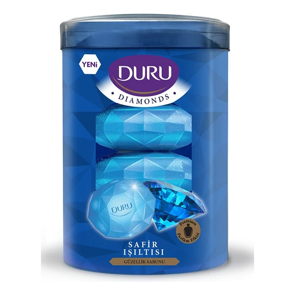 Duru Diamonds Serisi Blue Katı Sabun 4X90 gr ürün görseli