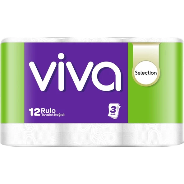 Viva Selection 3 Katlı Tuvalet Kağıdı 12'li ürün görseli