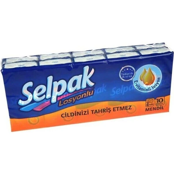 Selpak Klasik Mendil 4 Katlı 10X10 Paket (100 Adet) - Resim 2
