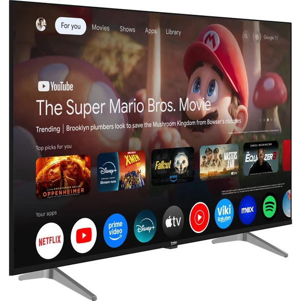 Beko Crystal 7  B43 E 795 B 43" 109 Ekran Uydu Alıcılı 4K Ultra HD Google Smart LED TV - Resim 3