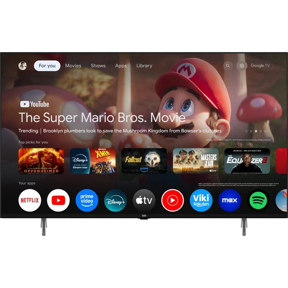 Beko Crystal 7  B43 E 795 B 43" 109 Ekran Uydu Alıcılı 4K Ultra HD Google Smart LED TV ürün görseli