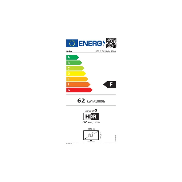 Beko B50 C 865 B 50" 127 Ekran Uydu Alıcılı 4K Ultra HD Smart LED TV - Resim 6
