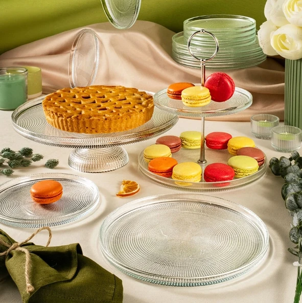 Fecra Loren 14 Parça Servis ve Sunum Seti Natürel - 4