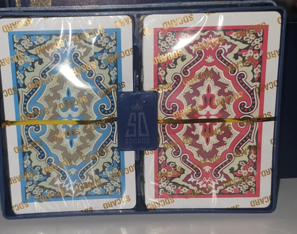 SD Süper Kalite Su Geçirmez Plastik İki Deste Oyun Kağıdı - 2