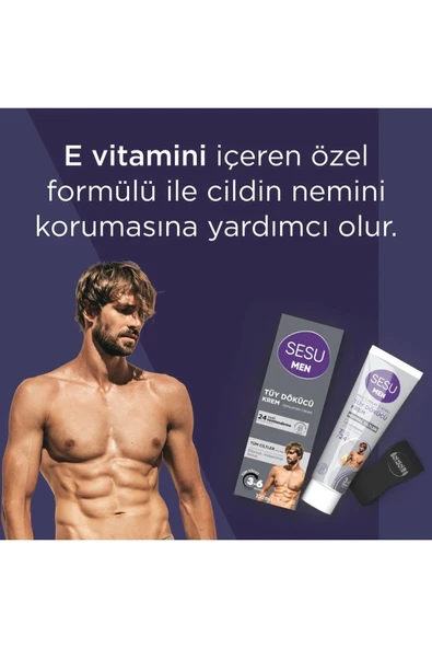 Sesu Tüy Dökücü Krem For Men 100 ml Tüm Ciltler ürün görseli