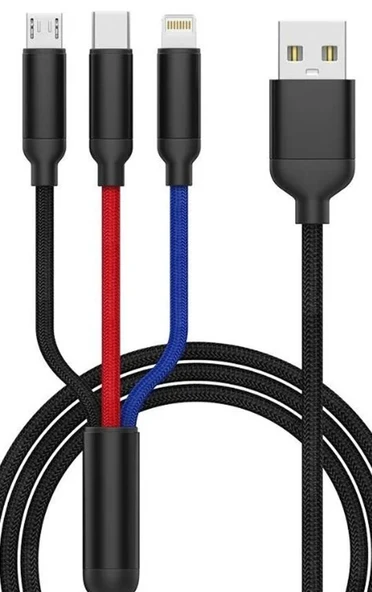 Samsung Galaxy Tab Pro SM-T900 Şarj Kablosu 3in1 Hasır Sy-3in1 ürün görseli 1