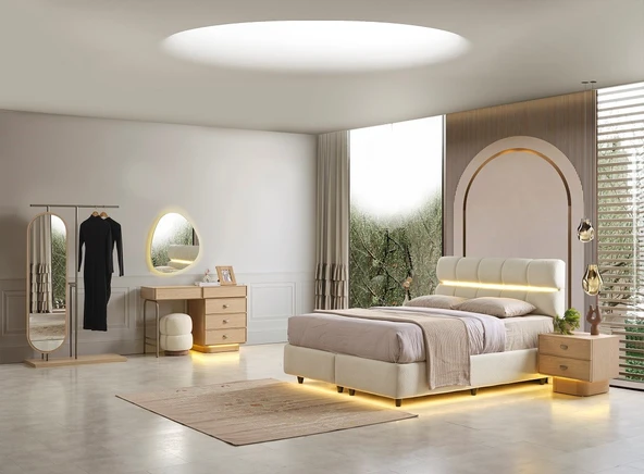 SOHO MDF YATAK ODASI TAKIMI - Resim 3