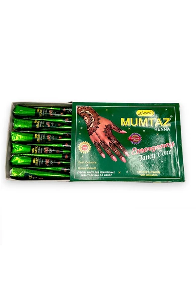Mumtaz Koni Kına Kahverengi 40 Gr - El ve Vücut Kınası 12 Paket - 1