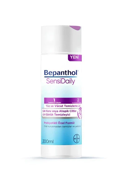 Bepanthol SensiDaily 200 ml Yüz ve Vücut Temizleme Jeli