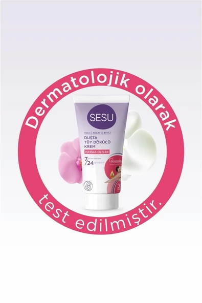 Sesu Duşta Tüy Dökücü Krem Hassas Ciltler 150 Ml - Resim 2