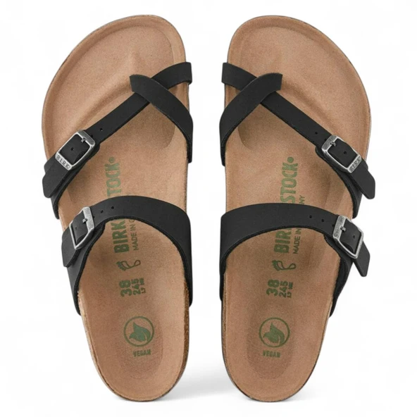 BIRKENSTOCK MAYARI BF NU EARTHY VEGAN Birki-flor nubuk - Resim 4