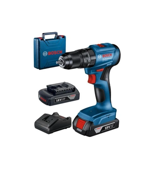 Bosch Professional GSB 185-LI 2 x 2.0Ah Çift Akülü Darbeli Matkap - 06019K3100