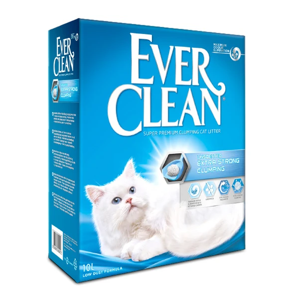 Ever Clean Extra Strong Unscented Ekstra Güçlü Kokusuz Topaklaşan Kedi Kumu 10 LT