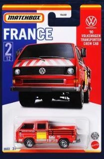 Matchbox Best of France Series  Volkswagen 90 Transporter Crew Cab HBL02 HFH69 ürün görseli