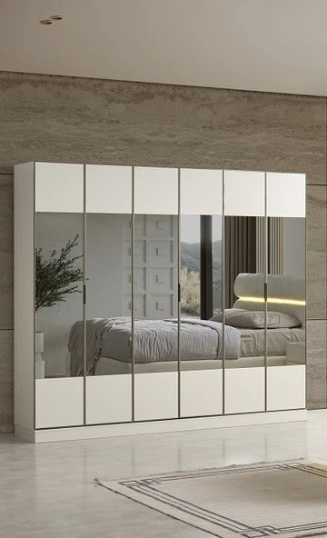 BRİZA MDF 6 KAPAKLI DOLAP ürün görseli 1