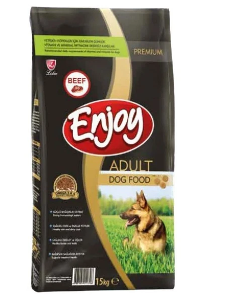 Enjoy - Biftekli Yetişkin Köpek Maması - 15 Kg - 1