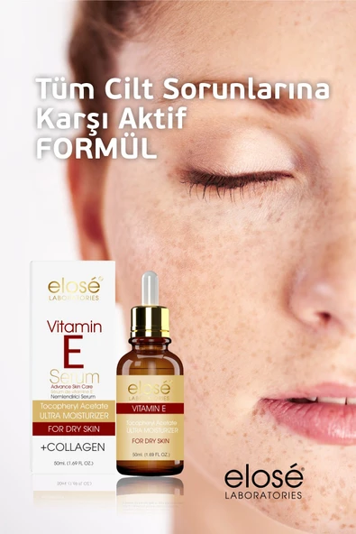Elose Kolajen İçerikli Vitamin E Nemlendirici Cilt Bakım Serumu 50 ml. - 5