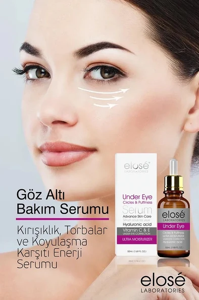 Elose Gözaltı Morluğu Torbalanma Şişlik ve Yaşlanma Önleyici Göz Altı Serumu 50 ml. - 5