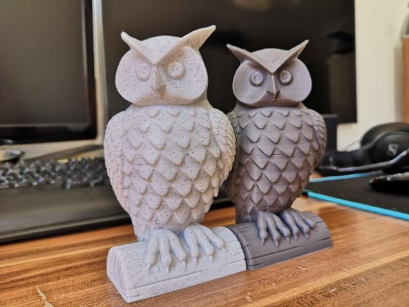 Baykuş Heykeli Plastik Aparat - 6
