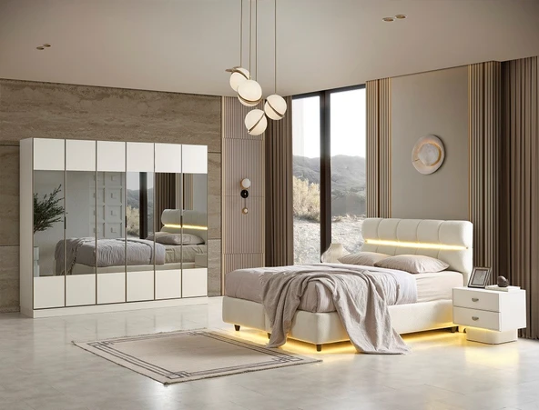 BRİZA MDF YATAK ODASI TAKIMI ürün görseli 1