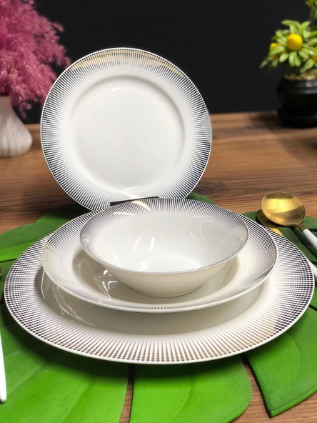 Deco Vien 24 Parça 6 Kişilik Porselen Yemek Takımı AYM101 - 2