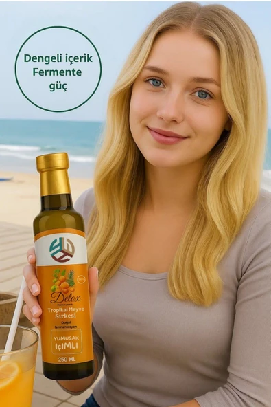 PROMAR DETOX TROPİKAL MEYVE SİRKESİ 250 ML - Resim 3