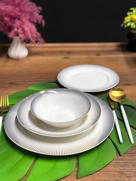 Deco Vien 24 Parça 6 Kişilik Porselen Yemek Takımı AYM101 - 1