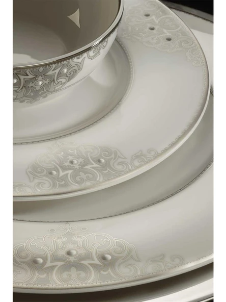 Lucky Art Royal Canterbury Lawrance Metallic 72 Parça Yemek Takımı - 2