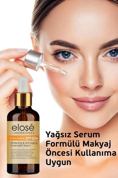 Elose Spf 50+ Leke ve Kırışıklık Karşıtı Güneş Koruma Cilt Bakım Serumu 50 ml. - 5