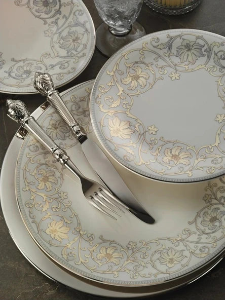 Lucky Art Royal Canterbury Embassy Yemek Takımı 60 Parça - 2